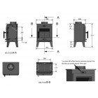Ecosy+ Beacon 4 - Defra Approved - Eco Design Ready - Woodburning Stove - Cast Iron